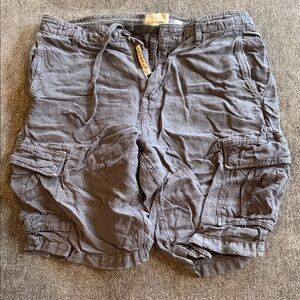 Men's Lucky Brand Gray Cargo Shorts Size 33